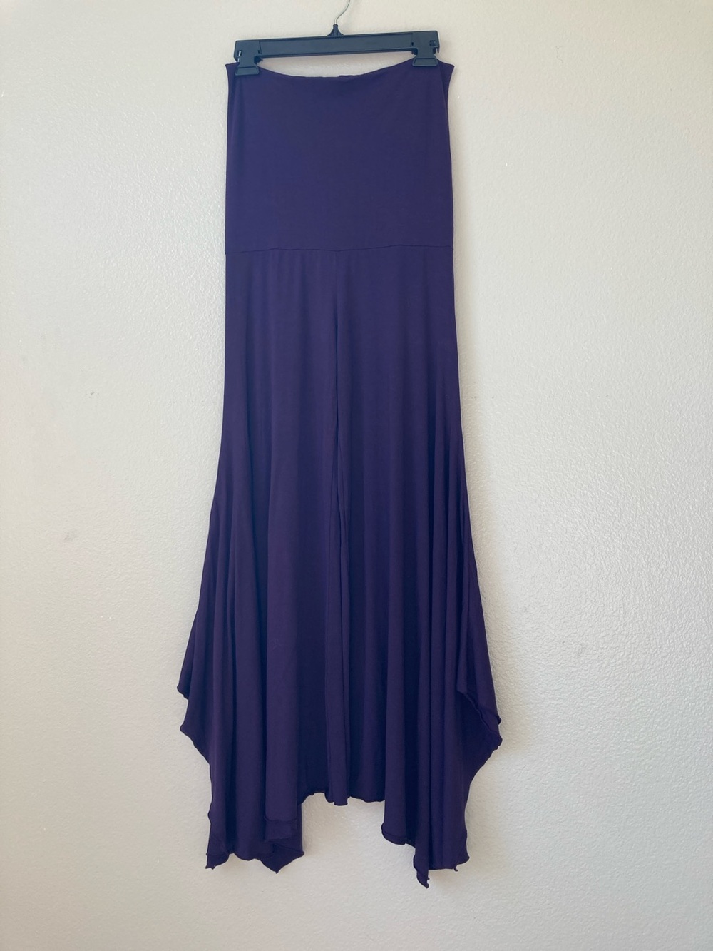 Om Gaia Tree Flow Pants foldover Flare Hem Festival Dance Flowy Wide leg sz M - Picture 4 of 15